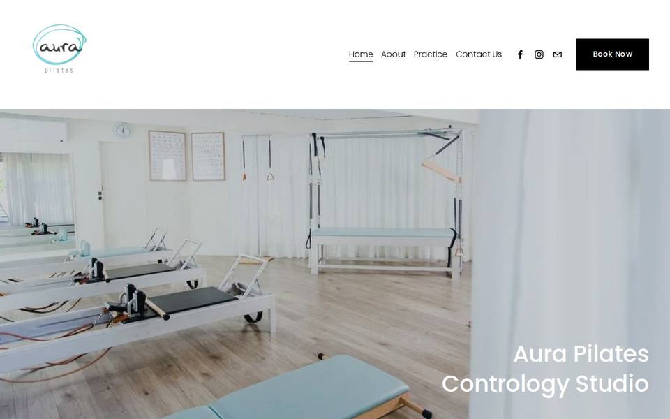 Aura Pilates website