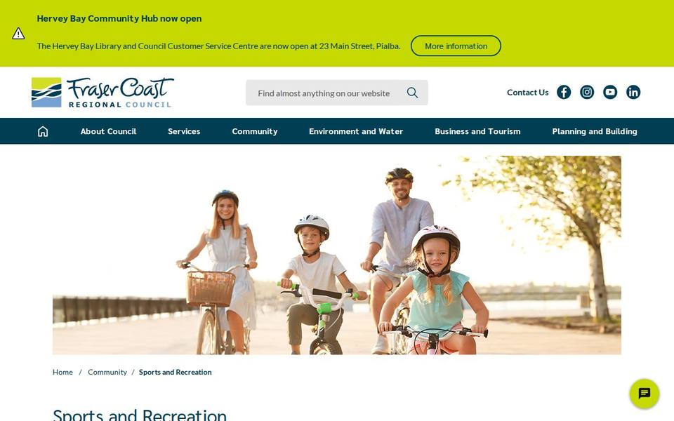 Hervey Bay Aquatic Centre website