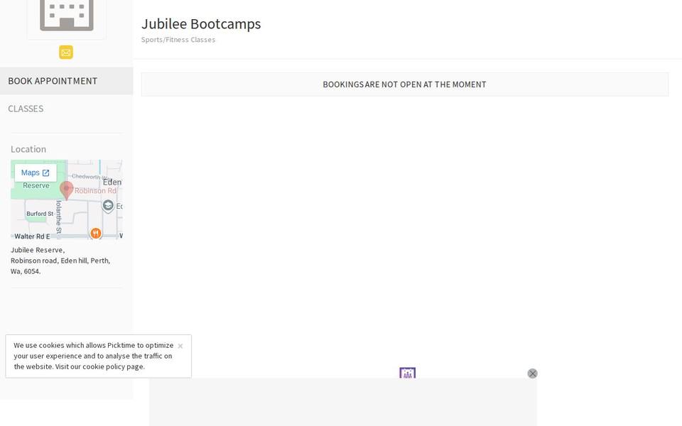 Jubilee Bootcamps website