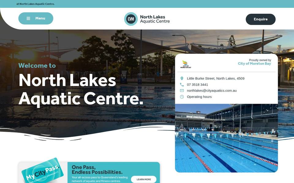 North Lakes Aquatic Centre website
