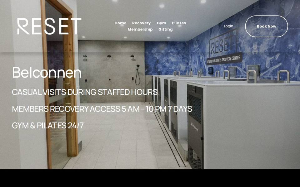 RESET Strength and Sports Recovery Centre Belconnen website