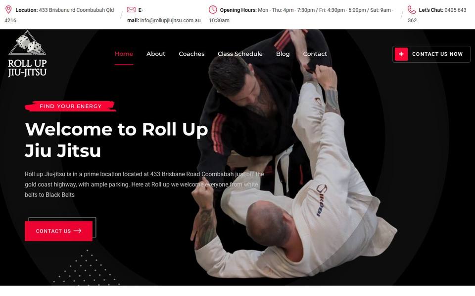 Roll up Jiujitsu website