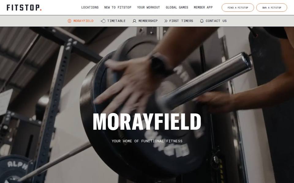 Fitstop Morayfield website
