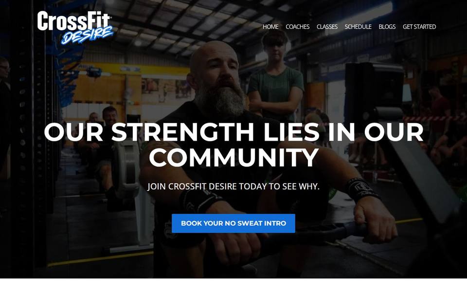 Crossfit Desire website