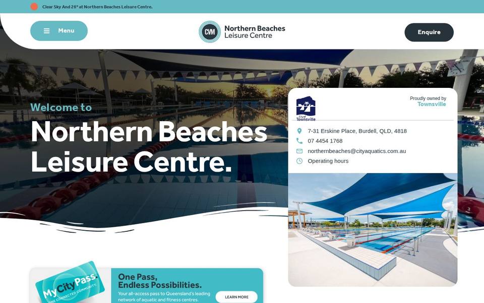 Northern Beaches Leisure Centre website