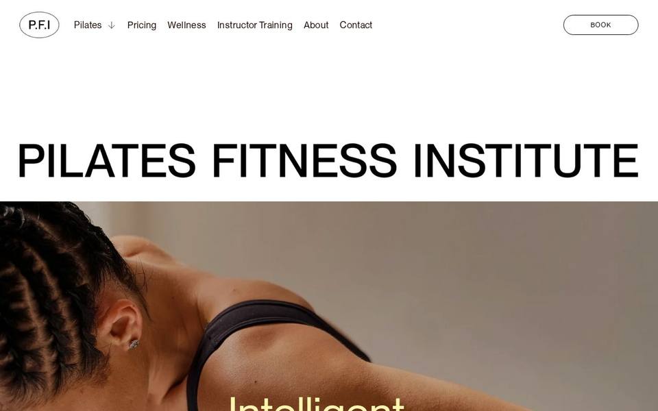 Pilates Fitness Institute of WA website