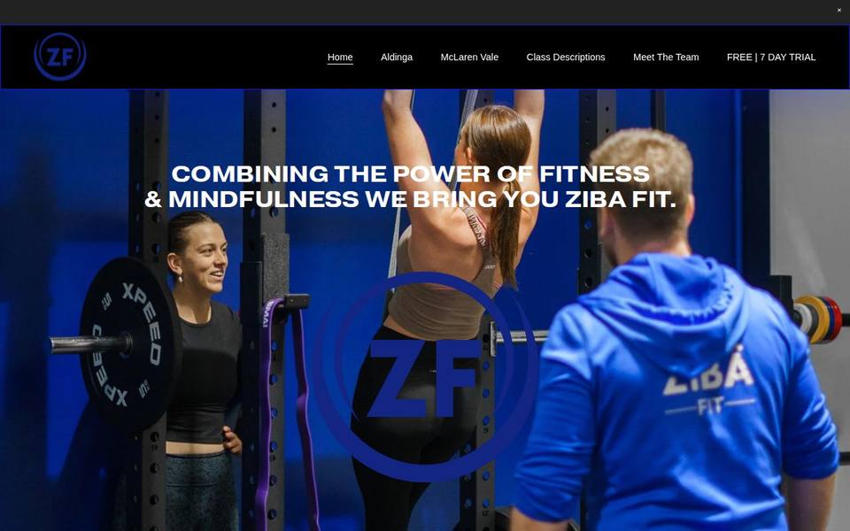 Ziba Fit website