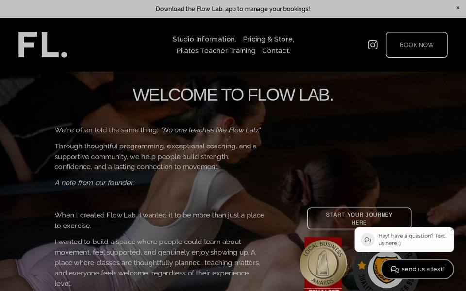 Flow Lab. website