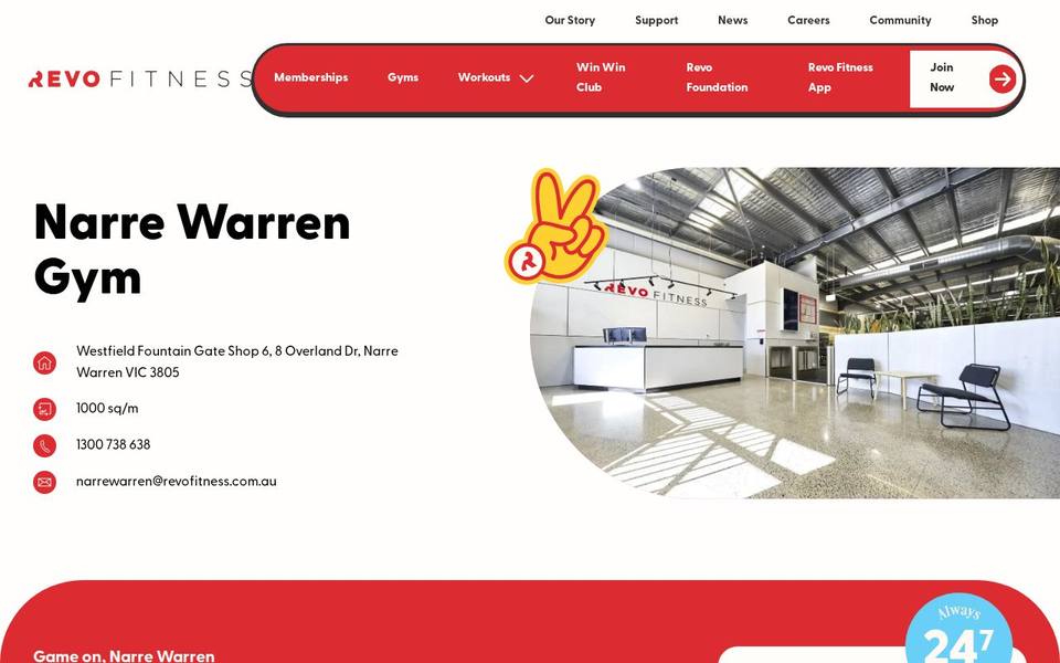 Revo Fitness Narre Warren website