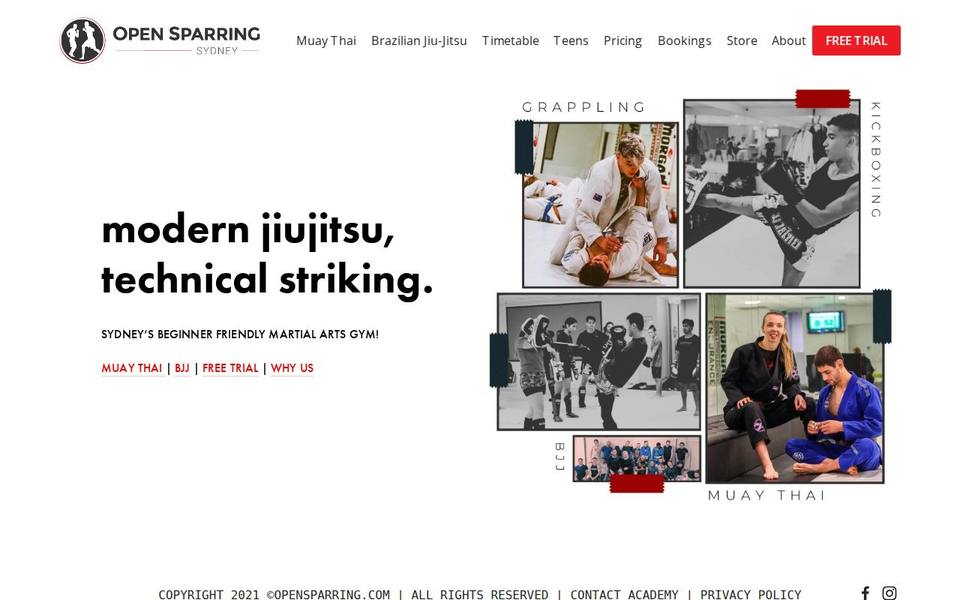 Open Sparring website