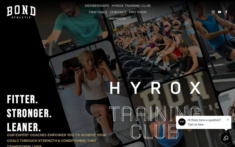 BOND Athletic website