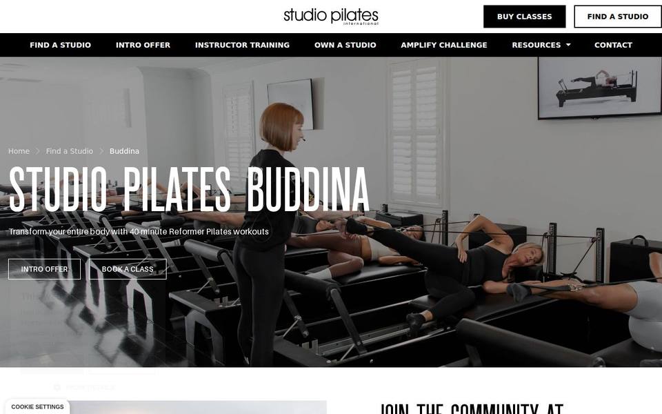 Studio Pilates International website