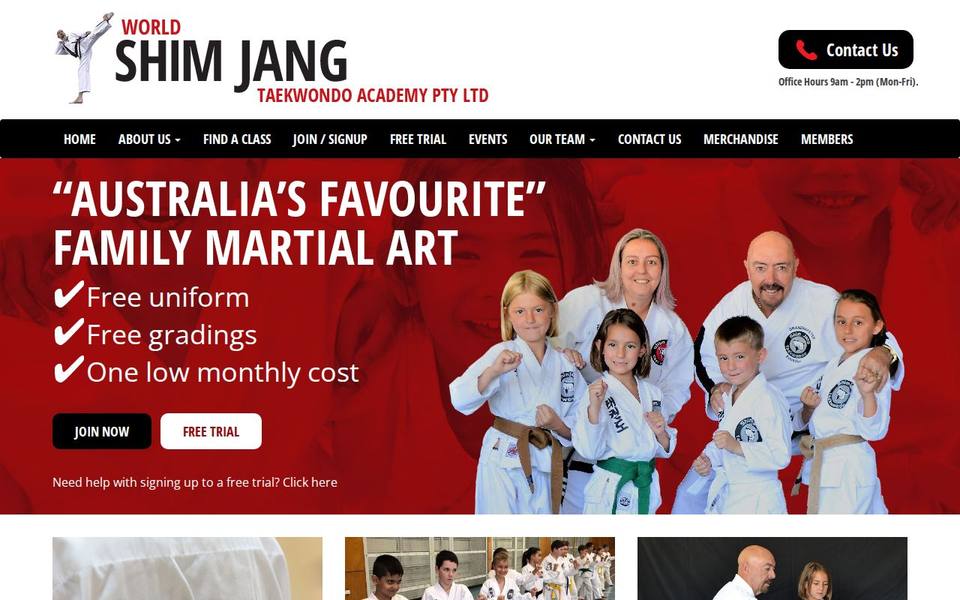 Shim Jang Taekwondo - Northern Adelaide website
