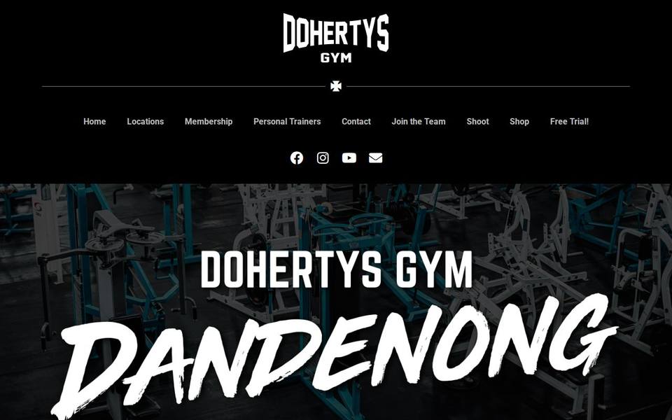 Doherty's Gym Dandenong website