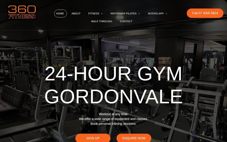 360 Fitness Group website
