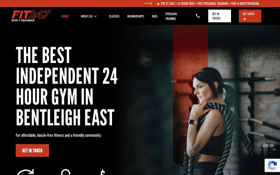 Fit247 Gym and Training website