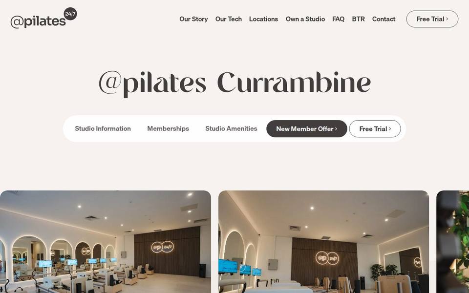 @pilates 24/7 Currambine website