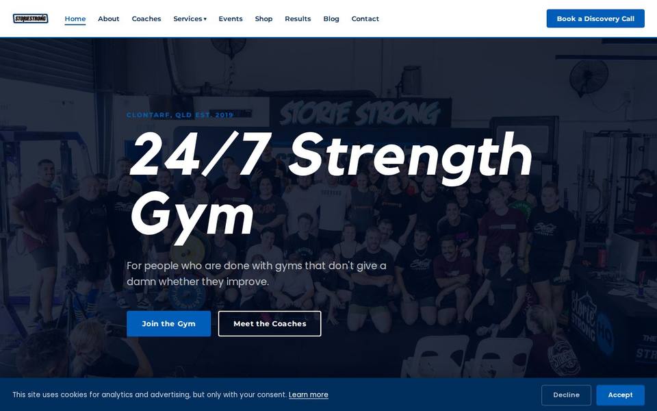 Storiestrong HQ website