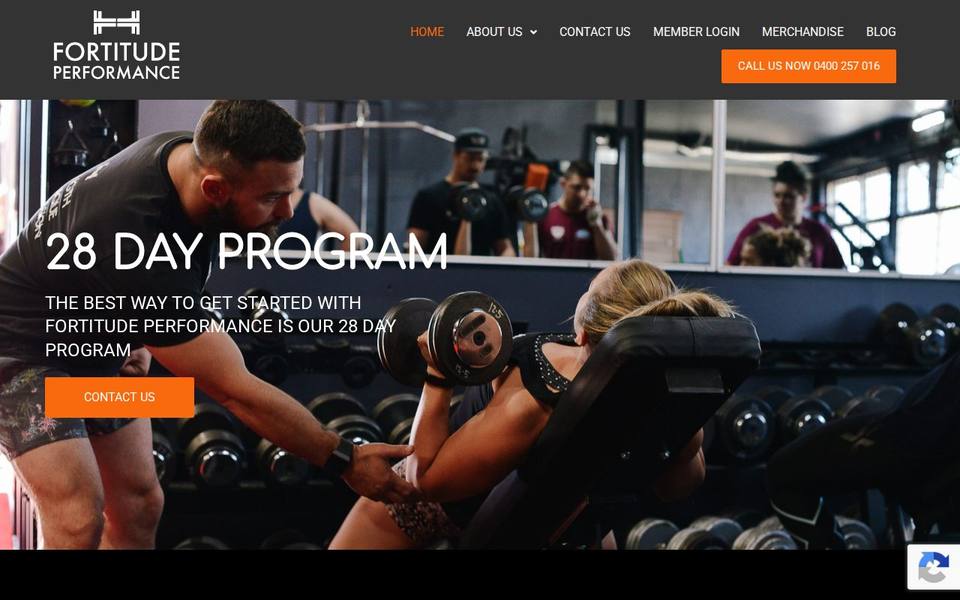 Fortitude Performance website