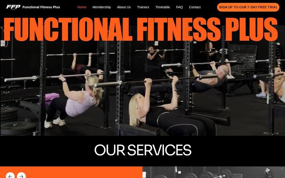 Functional Fitness Plus website