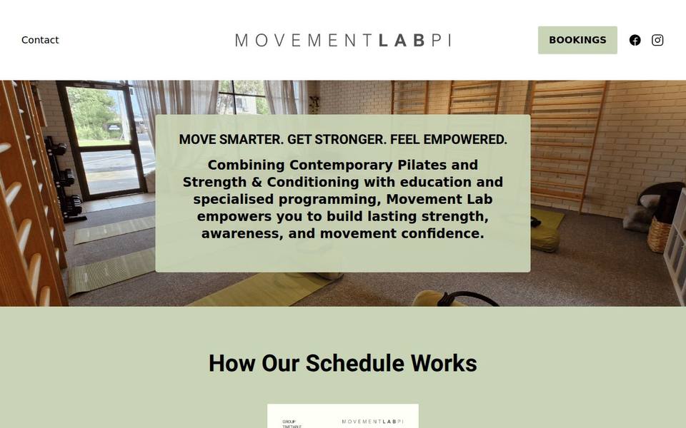 Pilates Lab Phillip Island website