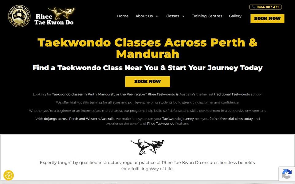 Rhee Tae Kwon Do Warwick website