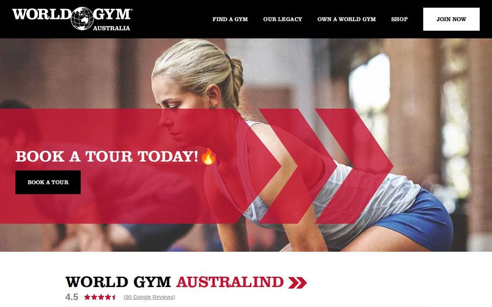 World Gym Australind 24/7 website