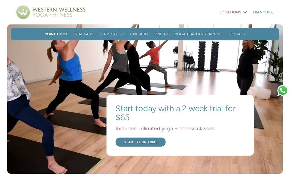 Western Wellness Point Cook website