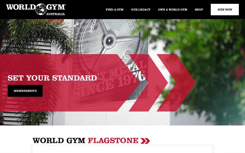 World Gym ['Flagstone'] website