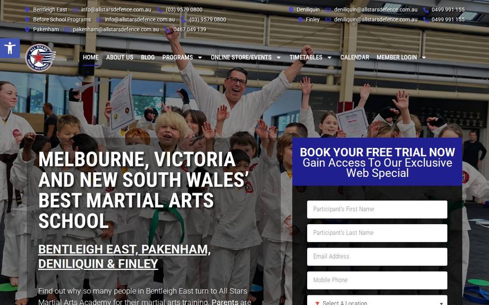 All Stars Martial Arts Academy - Head Office and Personal Training website
