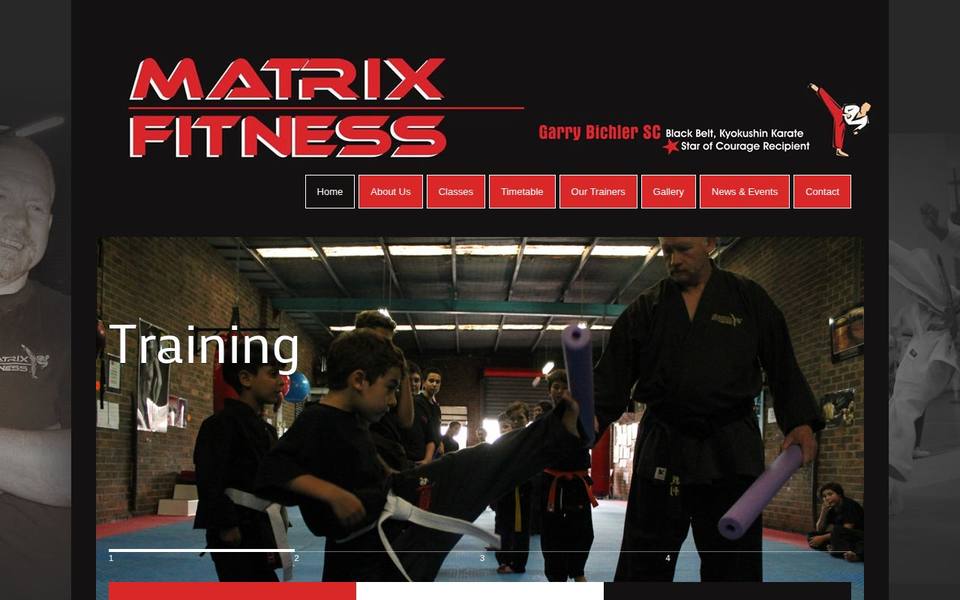 Matrix Fitness website