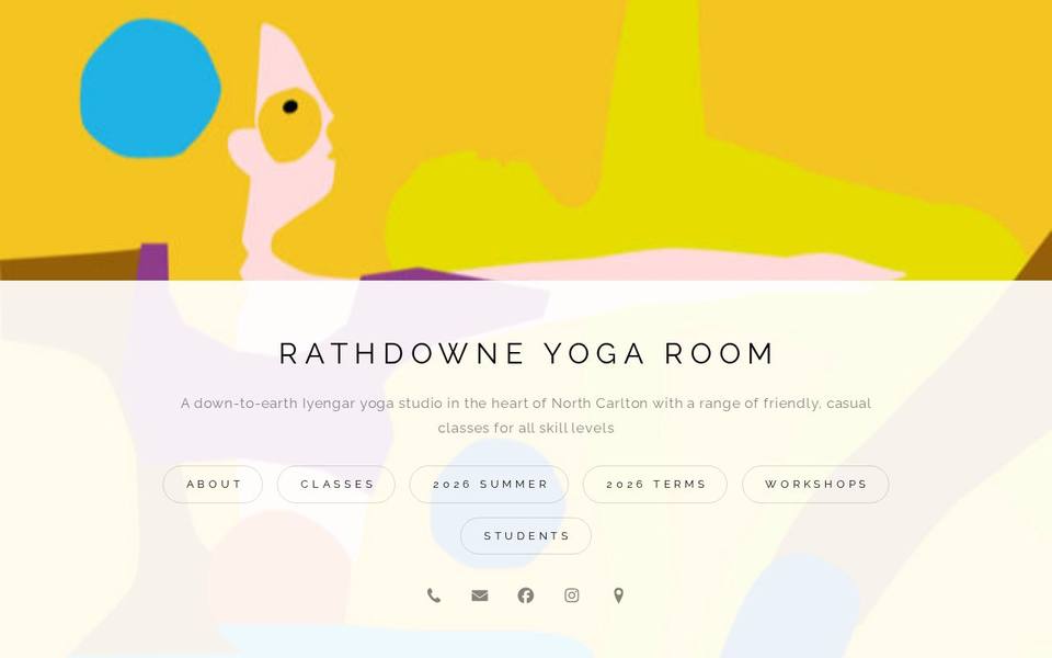 Rathdowne Yoga Room website