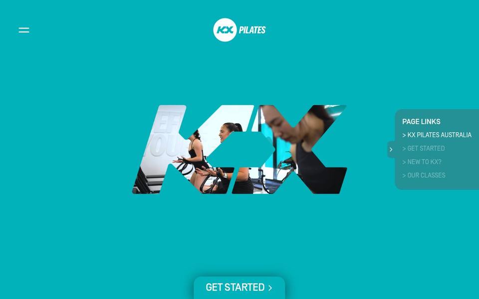 KX Pilates Prahran website