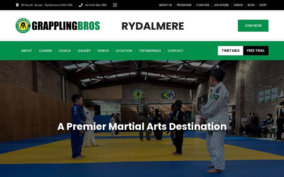 Grappling Bros Penrith Rydalmere website