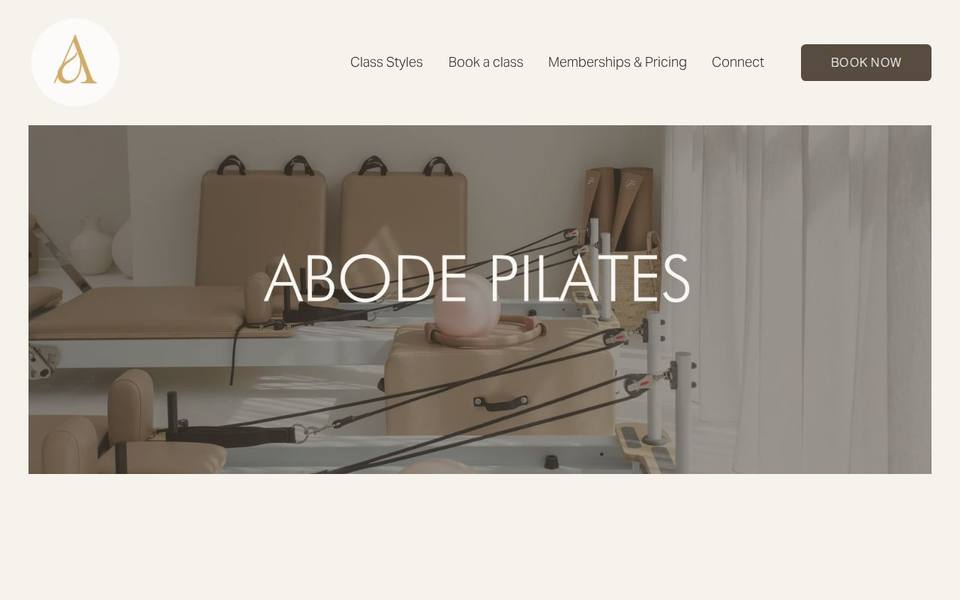 Abode Pilates website