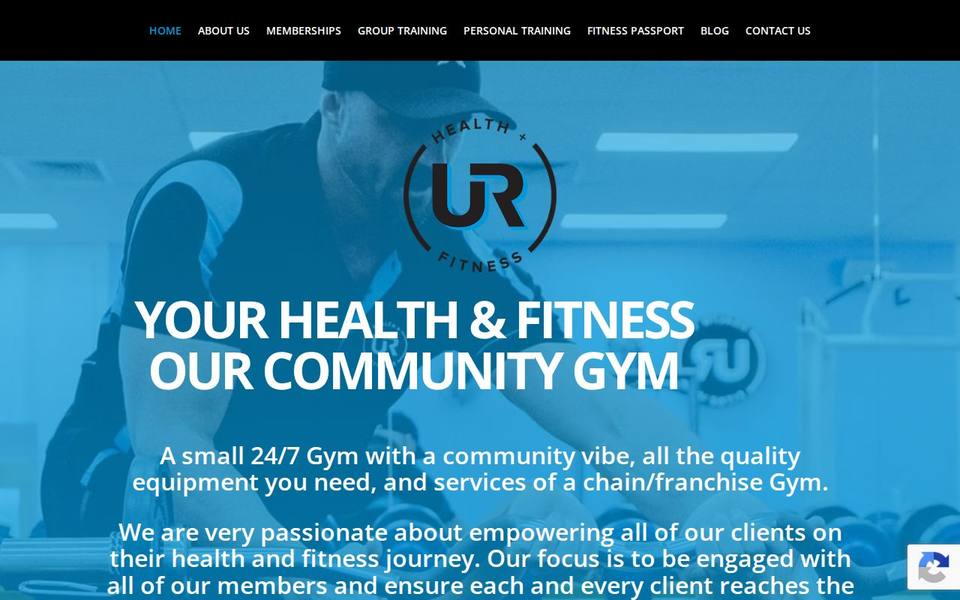 UR Health and Fitness website