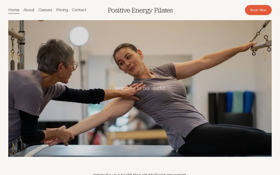 Positive Energy Pilates website