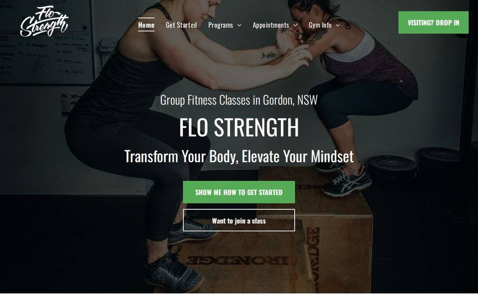 Flo Strength website