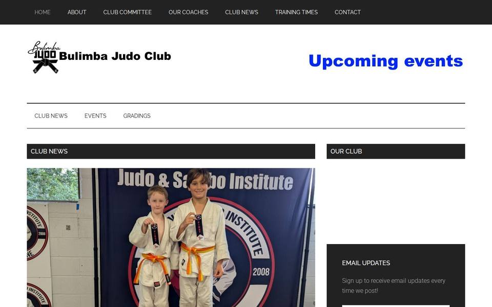 Bulimba Judo Club website