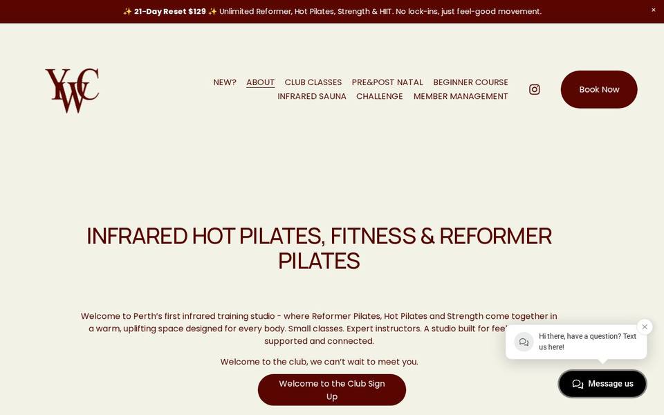 You Wellness Club website