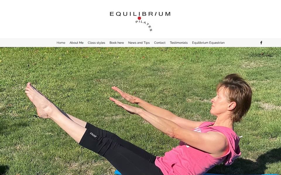 Equilibrium Pilates website