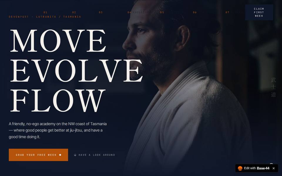 Bushido Flow Mixed Martial Arts website