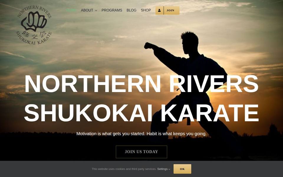 Northern Rivers Shukokai Karate Dojo website