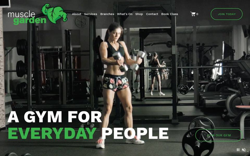 Muscle Garden Health and Fitness Centre website