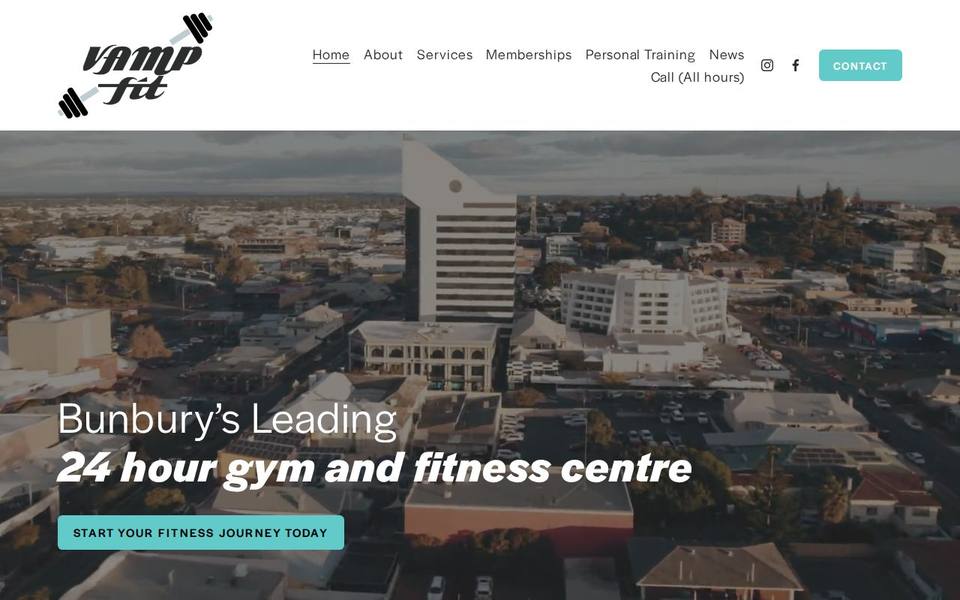 VAMPfit Bunbury website