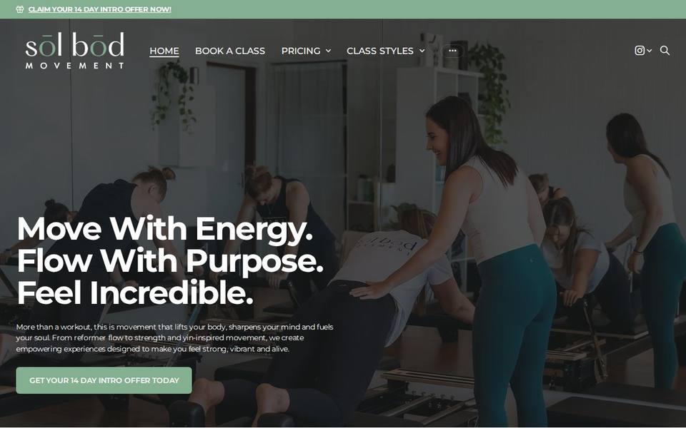 Sol Bod Movement | Pilates & Yoga Hastings website