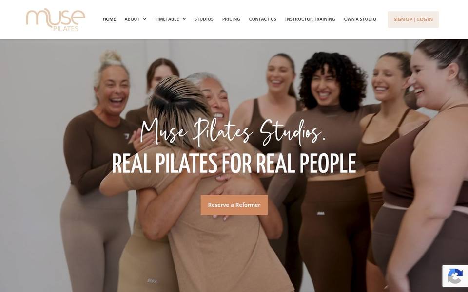 Muse Pilates Studio website