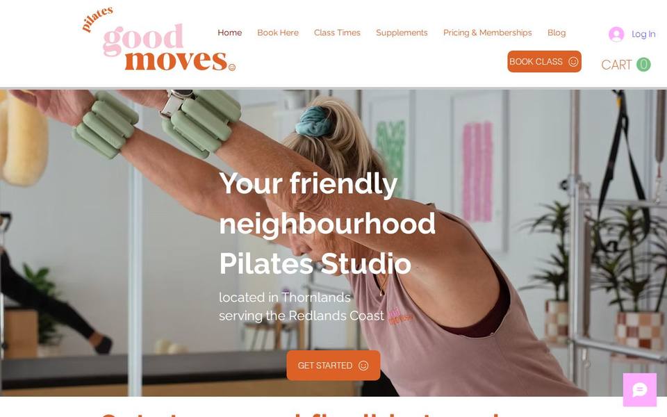 Good Moves Pilates website