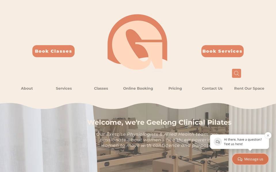 Geelong Clinical Pilates website