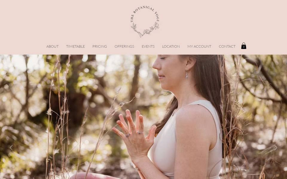 The Botanical Yogi website